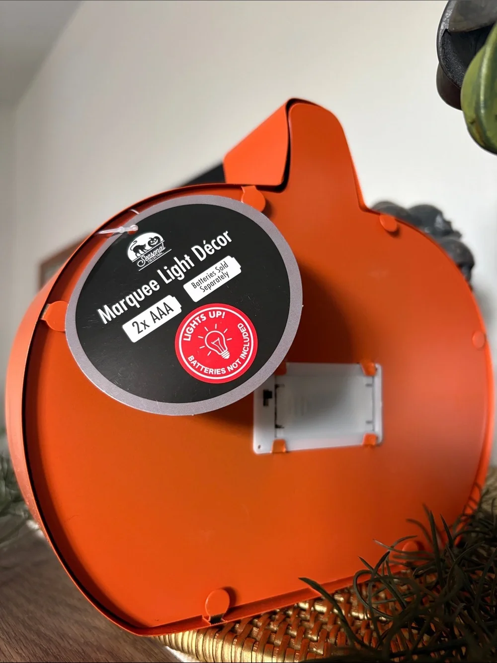 🆕HTF Pumpkin Jack-o-Lantern Marquee Halloween Decor